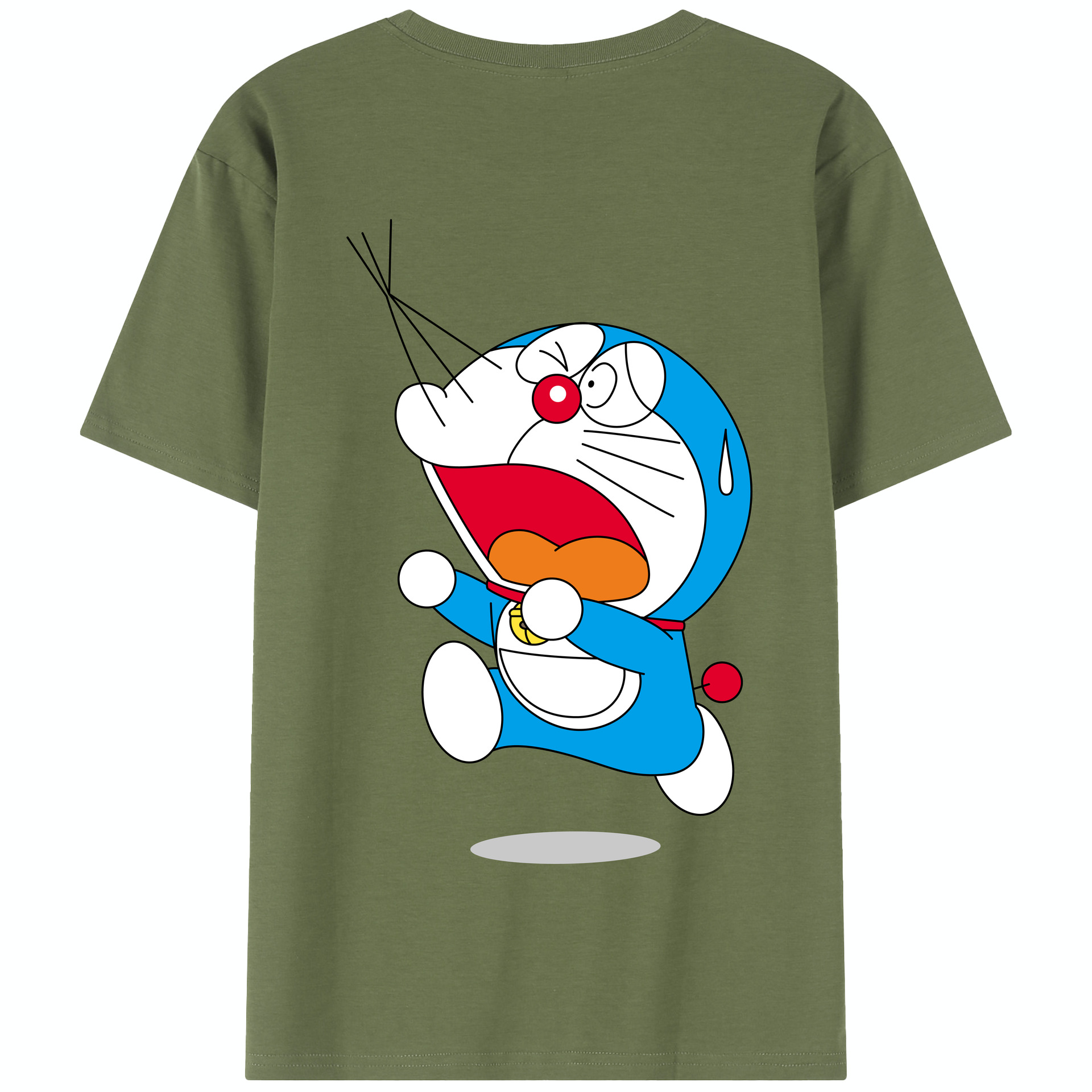 （画像用） ドラえもん Doraemon 綿100％半袖Tシャツ（背面プリント）